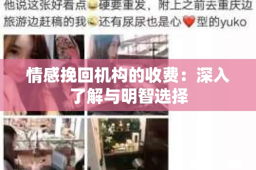 情感挽回机构的收费：深入了解与明智选择