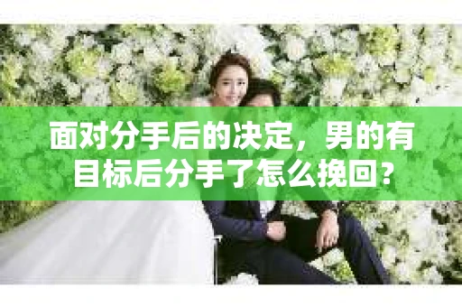 面对分手后的决定，男的有目标后分手了怎么挽回？