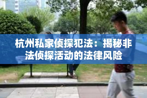 杭州私家侦探犯法：揭秘非法侦探活动的法律风险