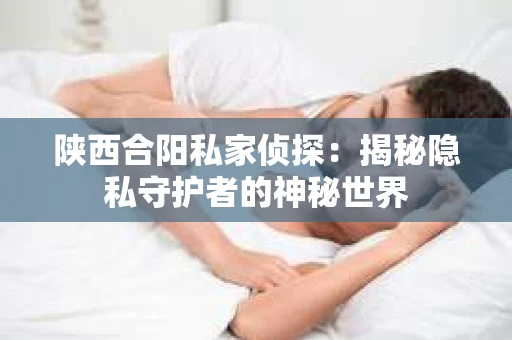 陕西合阳私家侦探：揭秘隐私守护者的神秘世界