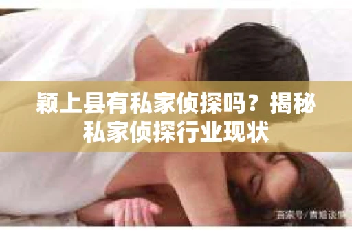 颖上县有私家侦探吗？揭秘私家侦探行业现状