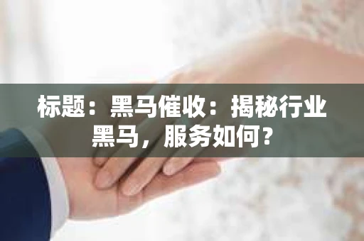 标题：黑马催收：揭秘行业黑马，服务如何？