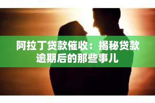 阿拉丁贷款催收：揭秘贷款逾期后的那些事儿