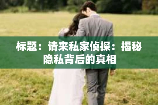 标题：请来私家侦探：揭秘隐私背后的真相