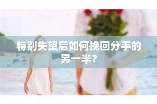 特别失望后如何挽回分手的另一半？