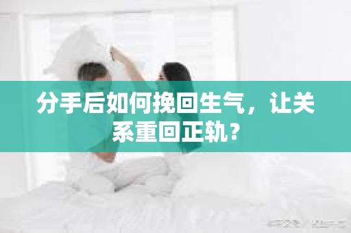 分手后如何挽回生气，让关系重回正轨？