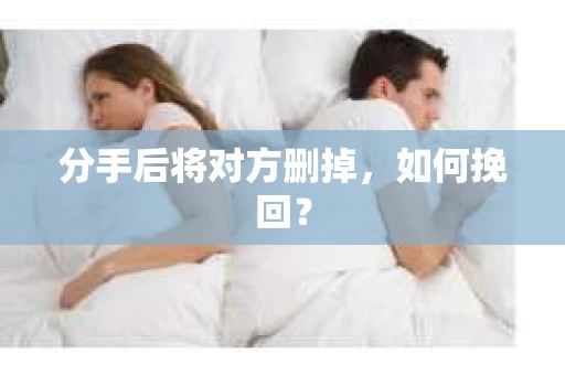 分手后将对方删掉，如何挽回？