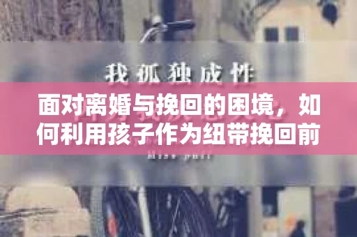 面对离婚与挽回的困境，如何利用孩子作为纽带挽回前夫的技巧？