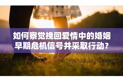 如何察觉挽回爱情中的婚姻早期危机信号并采取行动？