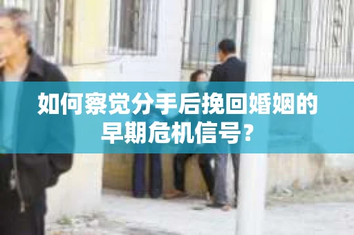 如何察觉分手后挽回婚姻的早期危机信号？