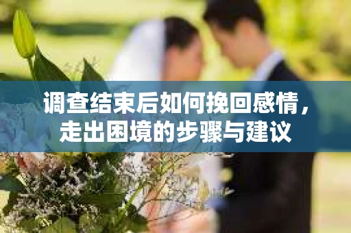 调查结束后如何挽回感情，走出困境的步骤与建议