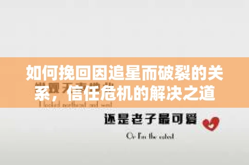 如何挽回因追星而破裂的关系，信任危机的解决之道