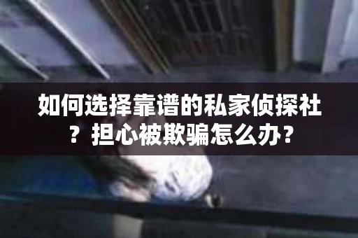 如何选择靠谱的私家侦探社？担心被欺骗怎么办？